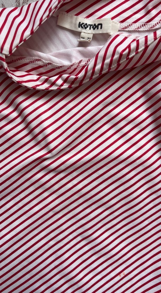 Kırmızı Çizgili  Bluz - Görsel 2