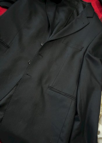 Erkek Siyah Düğmeli Takım Elbise Ceket - Görsel 2