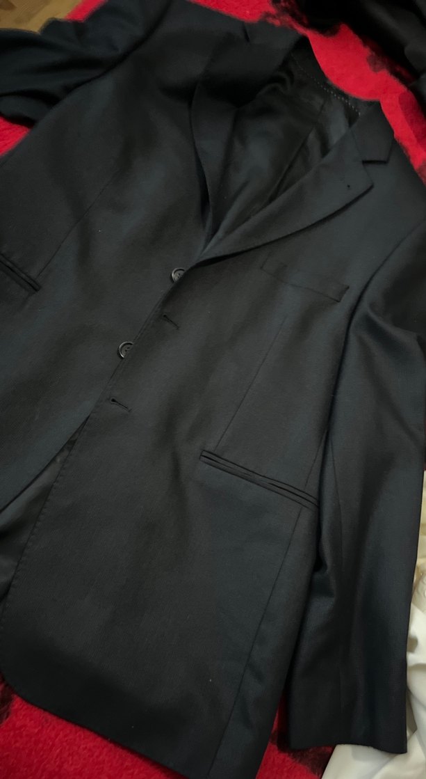 Erkek Siyah Düğmeli Takım Elbise Ceket - Görsel 2