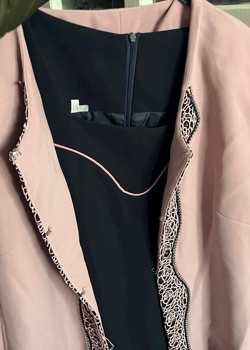 Pembe İş Kadını Kadın Takım Elbise - Görsel 3