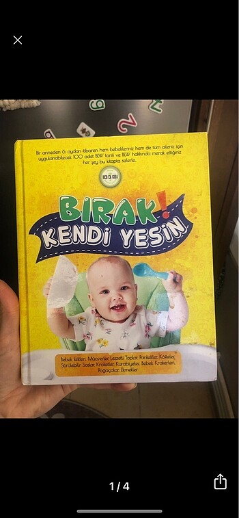 Çocuk bebek ek gıda kitabı