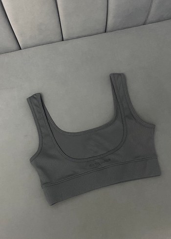 Gri Kadın Mini Atlet ve Şort Takım - Görsel 2