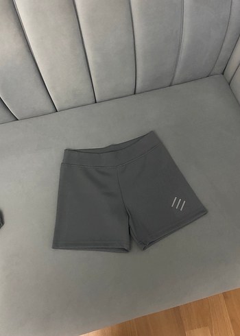 Gri Kadın Mini Atlet ve Şort Takım - Görsel 3