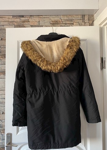 LC Waikiki Siyah Kadın Midi Boy Sıcak Mont