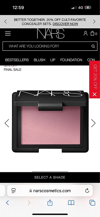 NARS allık