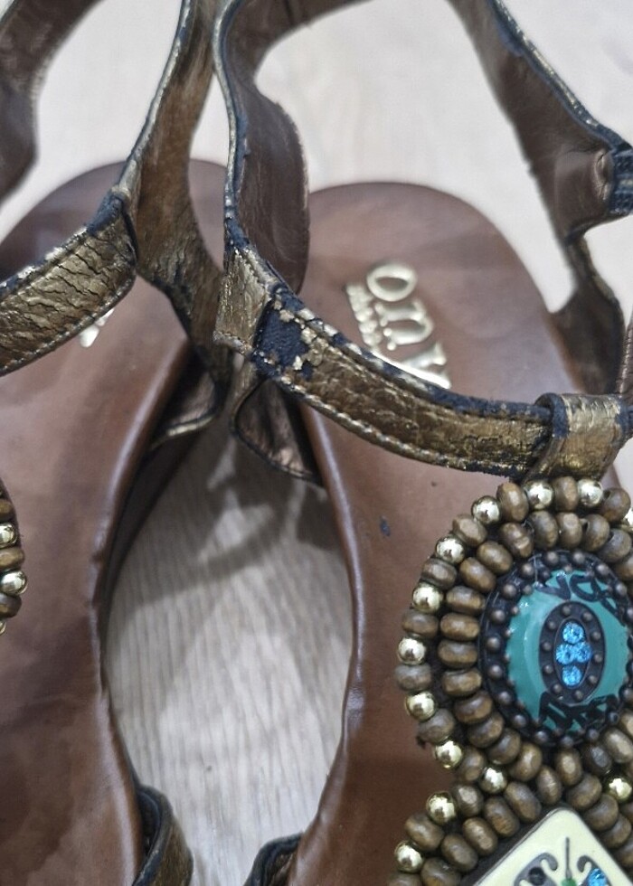 Taşlı Sandalet - Görsel 2