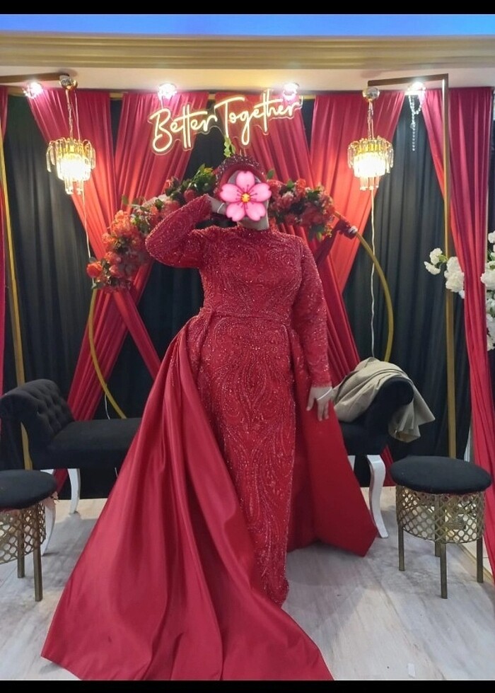 Tesettür Kına Elbisesi Abiye - Görsel 3