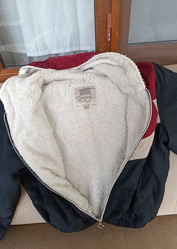 Nike Renk Bloklu Kapusonlu Polar Astarli Ceket