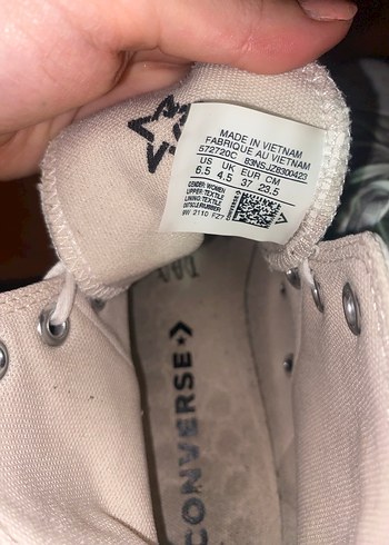 Converse Converse Kadın Beyaz yeşil Platform Spor Ayakkabı