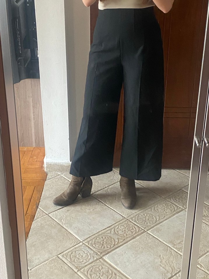 Zara kumaş pantolon siyah - Görsel 3