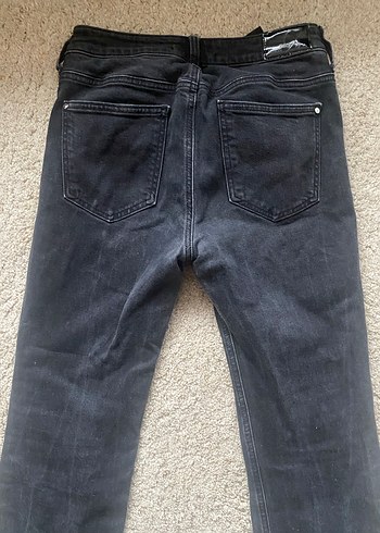 Siyah Flare Jean - Görsel 6