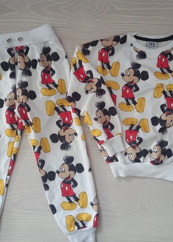 Mickey Mouse Erkek Çocuk  Alt- üst Takım - Görsel 2