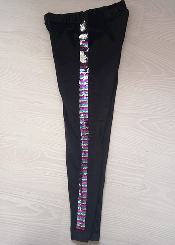 Defacto Kız Çocuk Renkli Payetli Tayt - Görsel 2