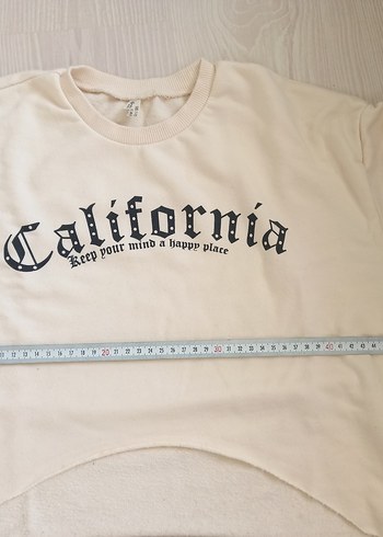 Defacto Kız Çocuk Crop Sweatshirt - Görsel 3