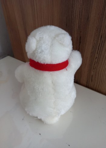  Beden Coca-Cola Logolu Beyaz Peluş Ayı