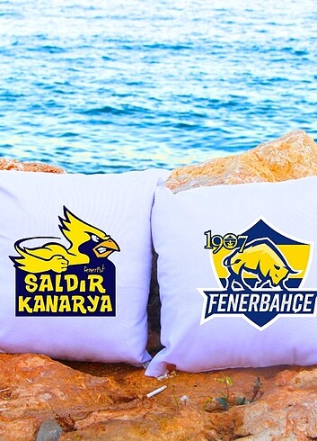 Fenerbahçe Desenli Kırlent Kılıfı