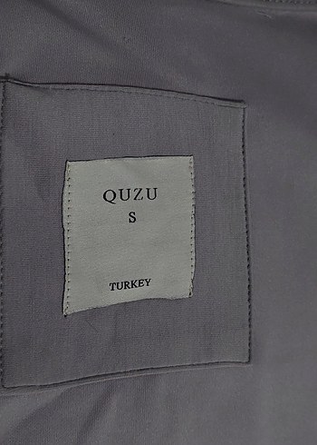 s Beden gri Renk QUZU Gri Crop Ceket/Hırka