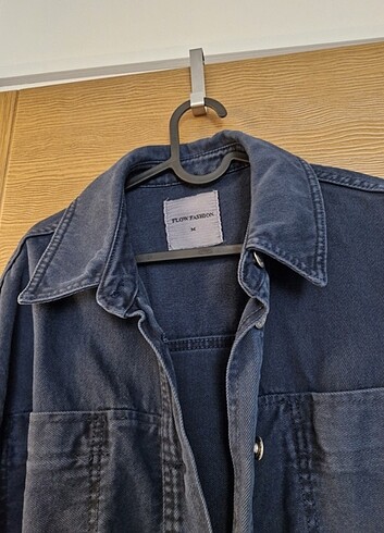 Lacivert kot ceket - Görsel 2