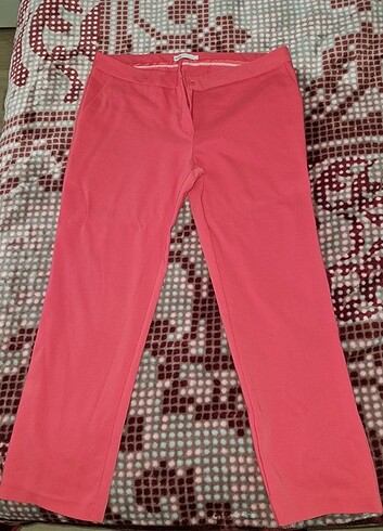 Batik nar çiçeği rengi pantolon - Görsel 4