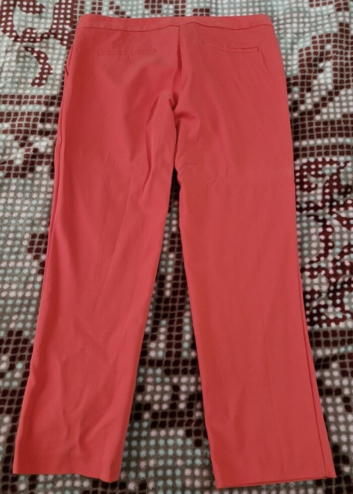 Batik nar çiçeği rengi pantolon  - Görsel 2