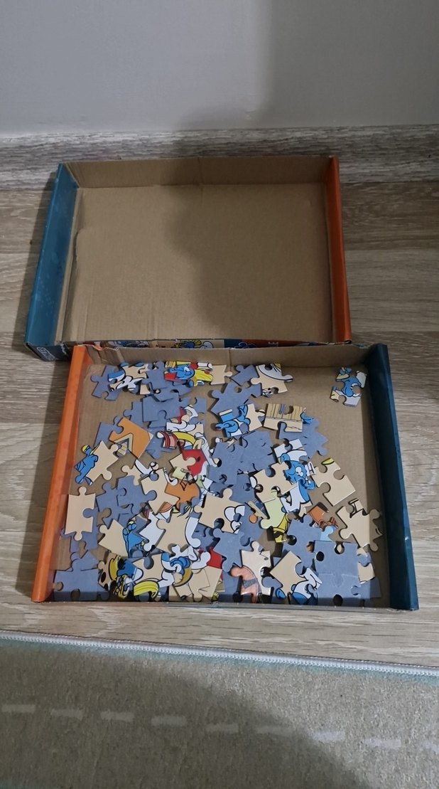 Şirinler temalı çocuk yapbozu - Görsel 2