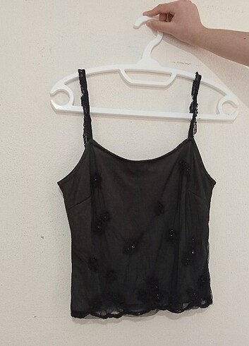 Askılı parlak crop