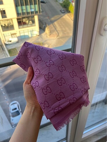 Pembe şal g desen