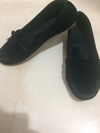 Siyah süvet Ayakkabı 