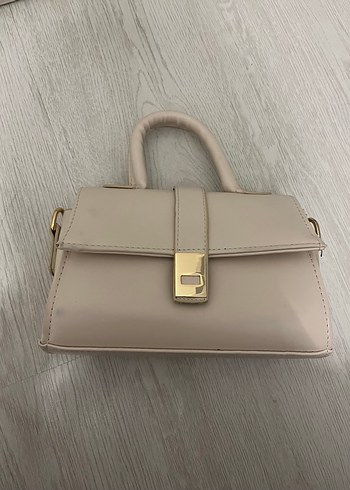 Diğer Minimalist Krem Mini El Cantasi