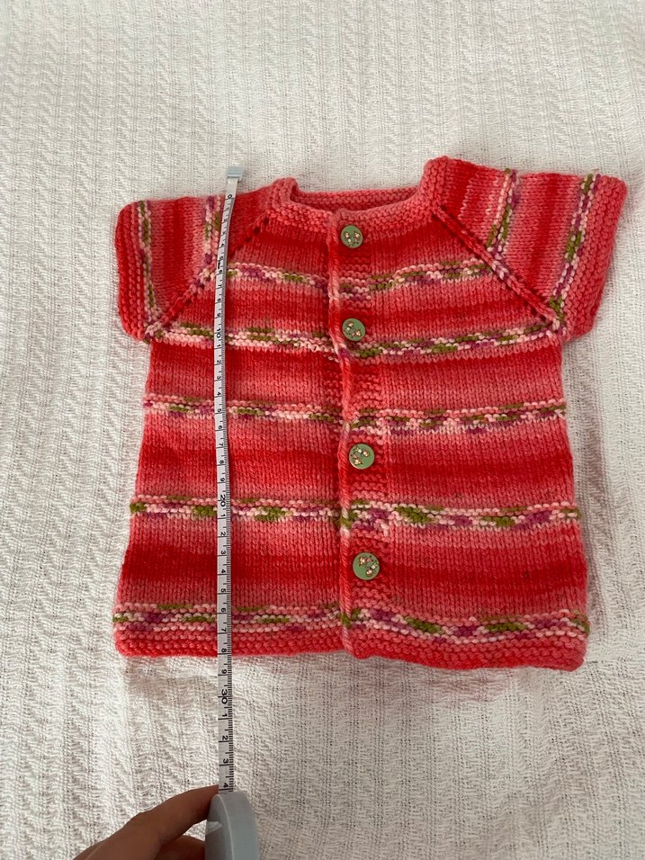 Kız Çocuk Kısa Kollu Örgü Bohem Hırka - Görsel 2