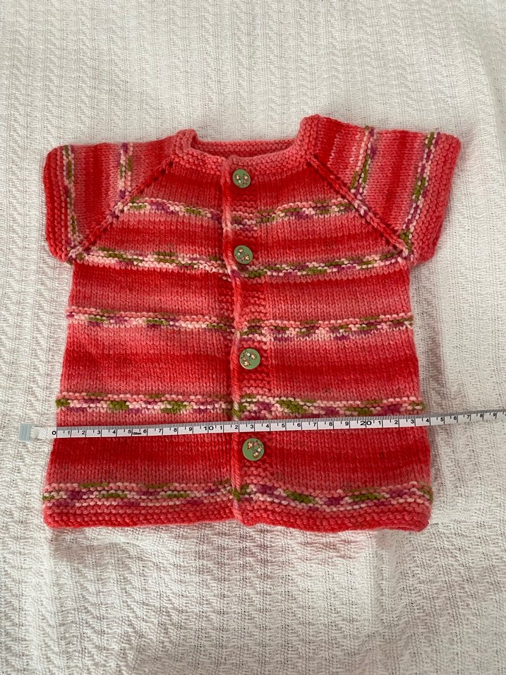 Kız Çocuk Kısa Kollu Örgü Bohem Hırka - Görsel 3