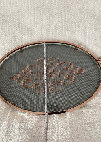 El yapımı Bartın işi tel kırma cam tepsi - Görsel 4