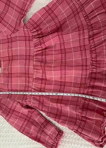 Uzun Kollu Fırfırlı Kız Elbisesi - Görsel 2