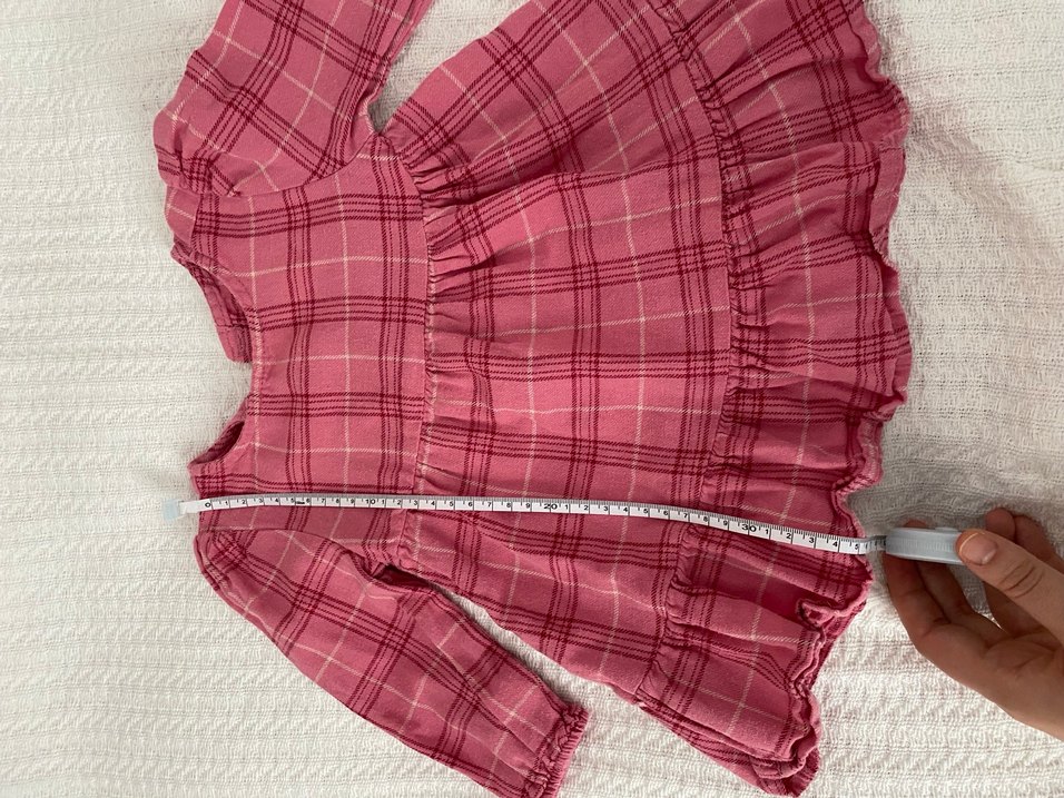 Uzun Kollu Fırfırlı Kız Elbisesi - Görsel 2