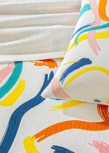 Taç tek kişilik pike takımı - Görsel 5