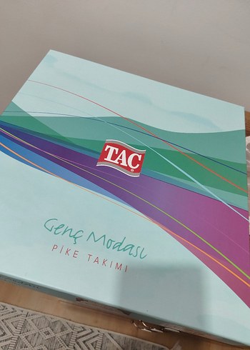 Taç tek kişilik pike takımı - Görsel 3