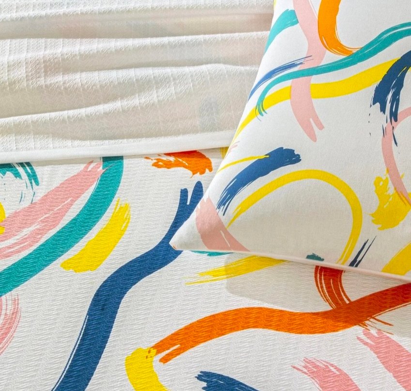 Taç tek kişilik pike takımı - Görsel 5