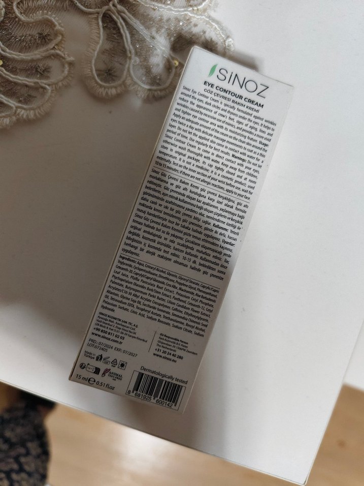 Sinoz Göz Çevresi Kremi - Görsel 3