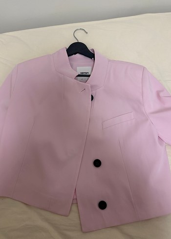 Koton Acik Pembe Kisa Ceket