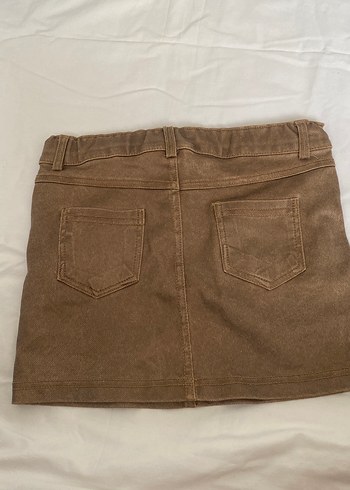 Zara Kahve bronz koz çocuk mini etek