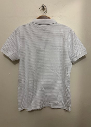 Erkek Beyaz Kısa Kollu Polo Tişört - Görsel 3