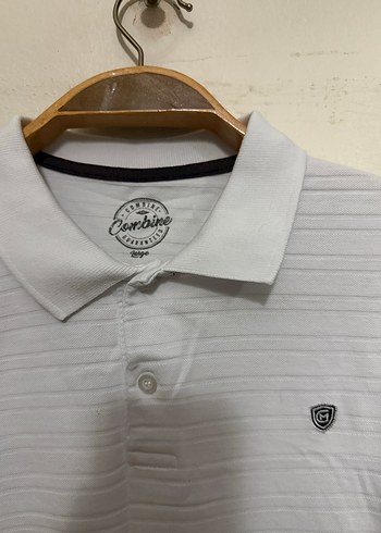 Erkek Beyaz Kısa Kollu Polo Tişört - Görsel 2