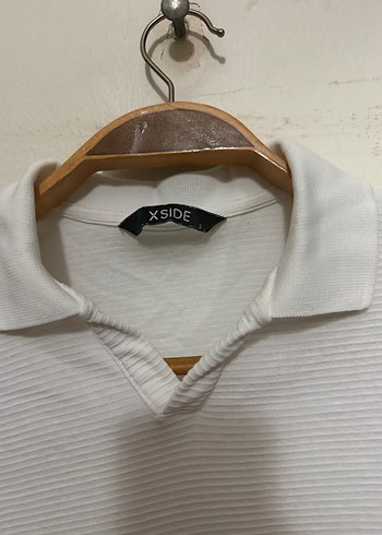 Erkek Beyaz Kısa Kollu Polo Tişört - Görsel 2