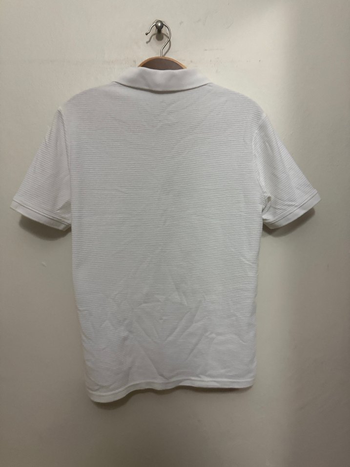 Erkek Beyaz Kısa Kollu Polo Tişört - Görsel 3