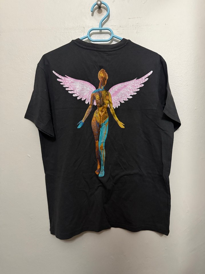 Erkek Siyah Nirvana Baskılı Tişört - Görsel 3