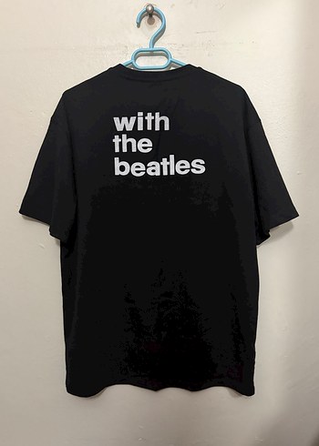 The Beatles Baskılı Siyah Erkek Tişört - Görsel 3