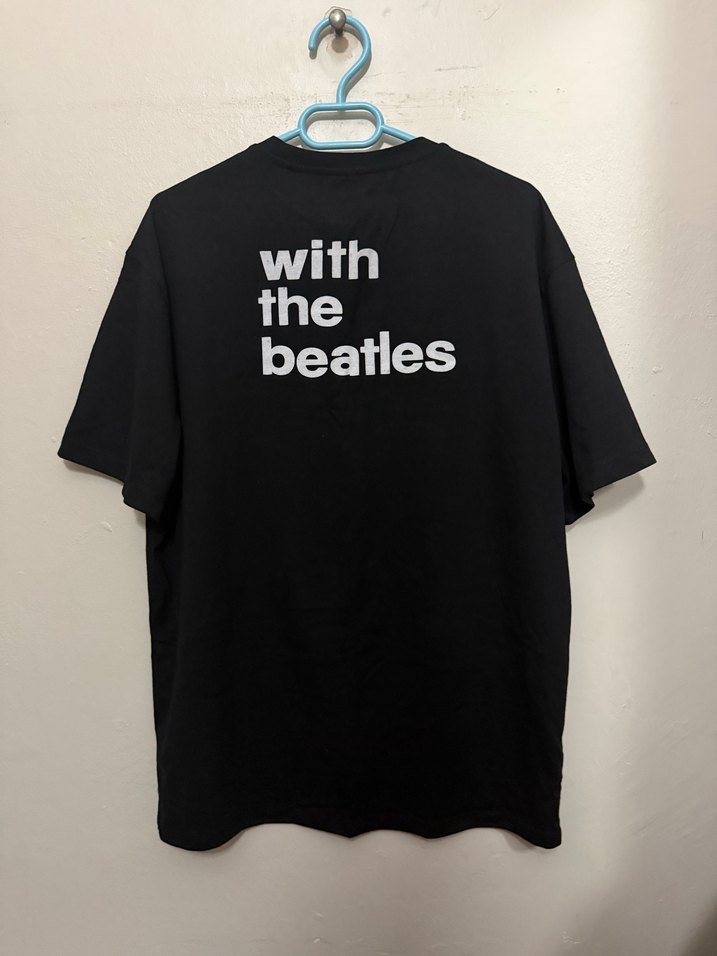 The Beatles Baskılı Siyah Erkek Tişört - Görsel 3