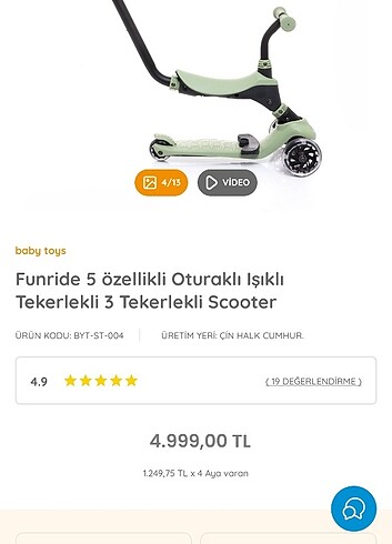 Diğer Ebeveyn kontrollü scooter ŞUAN SATIŞTA DEĞİL
