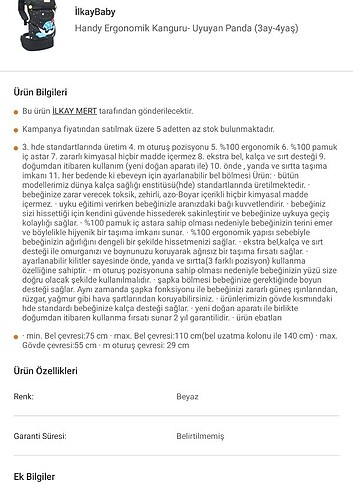 Kanguru ergonomik  - Görsel 5