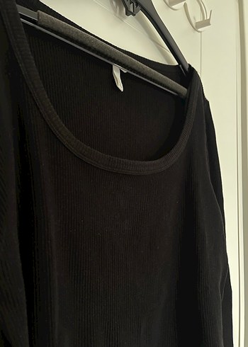 Siyah Pamuklu Uzun Kollu Kadın Bluz - Görsel 2